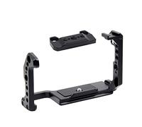 NovelGoal Gabbia per videocamera portatile compatibile con Sony FX30 FX3 FX3 Full Protective DSLR Cage Rig con fori per viti da 1/4 di pollice e 3/8 di pollice (gabbia A con guida NATO)