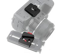 NovelGoal Kit di montaggio per fotocamera V-Lock Morsetto piastra a sgancio rapido CNC in lega di alluminio 1/4 vite per treppiede giunto cardanico accessori per fotocamera