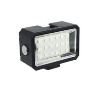 NovelGoal Luce subacquea, 3 livelli dimmerabili LED video, luce di riempimento impermeabile 40 m con supporto a scarpa fredda, torcia subacquea per action camera Hero