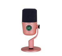 NovelGoal Microfono USB Studio IIntelligent Microfono a condensatore con cancellazione del rumore per PC Computer Registrazione Live Singing Mic (rosa)