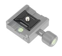 NovelGoal Piastra a sgancio rapido per fotocamera da 1/4 '' Vite in lega di alluminio treppiede con fori per cinghia per fotocamera SLR Arca Swiss