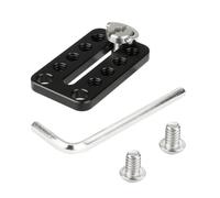NovelGoal Piastra superiore per formaggi con fori filettati da 1/4"-20 Applicabile Piastra di formaggio per fotocamera Piastra di montaggio inferiore per accessori per gabbia fotocamera