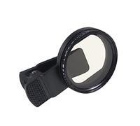 NovelGoal Professional 52 mm Phone Camera Clamp con obiettivo macro CPL Star Filtro ND variabile per tutti gli smartphone (con 52 mm ND2 400, foro quadrato)