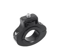 NovelGoal Supporto a clip per manubrio della moto, vite da 1/4, morsetto per reggisella della bicicletta, compatibile con accessori GoPro 11 ONE Action Camera (clip nera)
