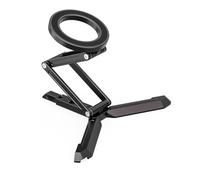 NovelGoal Supporto per auto a doppia testa con magneti N52, supporto magnetico pieghevole, staffa di montaggio per telefono rotante compatibile con telefono 12/13/14/15/16 (nero, tipo treppiede)