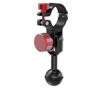 NovelGoal Supporto per luce subacquea in lega di alluminio con adattatore a testa a sfera da 2,5 cm, staffa a morsetto per torce da 30-32 mm per illuminazione fotografica subacquea (tipo 2)