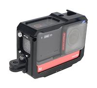 NovelGoal Telaio protettivo in lega di alluminio per fotocamera con supporto magnetico da 1/4 di montaggio a scarpa fredda con adattatore extra per microfono Flash Light per Insta360 One RS