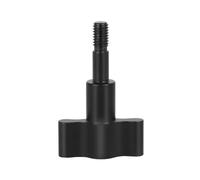 NovelGoal Vite a mano in lega di alluminio CNC, a forma di T, con manico corto, M5 x 18, adatta per fotocamere sportive e altri accessori per attrezzature fotografiche (nero)