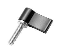 NovelGoal Vite a mano regolabile CNC M4 M5 M6* 12mm 17mm 20mm Viti di bloccaggio strette per fotocamera DSLR 15mm Asta guida Seguire gli accessori di messa a fuoco (M5x20mm, nero)