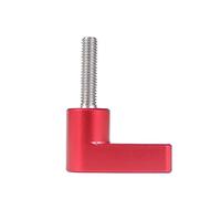 NovelGoal Vite a mano regolabile CNC M4 M5 M6* 12mm 17mm 20mm Viti di bloccaggio strette per fotocamera DSLR 15mm Asta guida Seguire gli accessori (M4x17mm inossidabile, rosso)