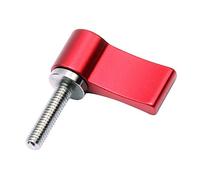 NovelGoal Vite a mano regolabile CNC M4 M5 M6* 12mm 17mm 20mm Viti di bloccaggio strette per fotocamera DSLR 15mm Asta guida Seguire gli accessori (M4x20mm, rosso)