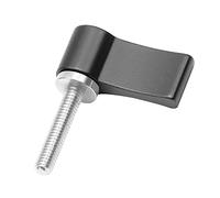 NovelGoal Vite a mano regolabile CNC M4 M5 M6* 12mm 17mm 20mm Viti di bloccaggio strette per fotocamera DSLR 15mm Asta guida Seguire gli accessori di messa a fuoco (M4x20mm, nero)