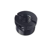 NovelGoal Vite di conversione universale in alluminio da 1/4" 3/8" femmina a 5/8" filettatura maschio 5/8-11 per treppiede DSLR 5/8-27 per adattatore microfono supporto microfono (nero, 3/8 tipo A)