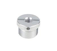 NovelGoal Vite di conversione universale in alluminio da 1/4" 3/8" femmina a 5/8" filettatura maschio 5/8-11 per treppiede DSLR 5/8-27 per adattatore microfono supporto microfono (argento, 1/4 tipo A)