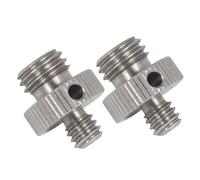 NovelGoal Vite per fotocamere da 1/4 '' a M6 M8 M10 pollici maschio a maschio adattatore per treppiede a sgancio rapido per specchietti retrovisori DSLR moto (2 pezzi, 1 4 a M10)
