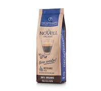 NOVELL - Caffè in Grani Decaffeinato Naturale Residuo 0 250g | Caffè Ecologico in Grani con Note Agrumate e Floreali | Uso Pratico con Impegno Ambientale | Caffè Arabica 100% Ecologico di Qualità
