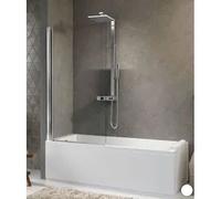 Novellini Aurora1 Parete Sopra Vasca 70x150 H. Con Anta Girevole 180° Trasparente Bianco Codice Prod: Auroran170-1a