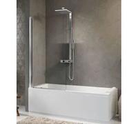 Novellini Aurora1 Parete Sopra Vasca 80x150 H. Con Anta Girevole 180° Trasparente Cromato Codice Prod: Auroran180-1k