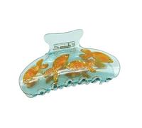 Novelty Fish Bowl Hair Clip, Acetate Cute Fashion Claw 3,54 x 1,57 in Styling Barrette Tool, Modern Headdress Accessory, Securing Crab Clamps for Women and Girls