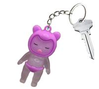 Novelty Keychains Color Changing Funny, UV Discoloration Purse Keychain