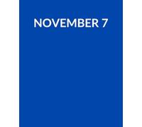 "NOVEMBER 7" - Lined Journal Notebook for Women and Men | Journaling Notebook for Writing, Note Taking, Travel, Business, Work and School | 130 Pages | 7.5 x 9.25 inches | Aesthetic Notebook