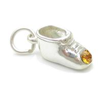 November Birthstone scarpine da bambino con ciondolo in argento .925 x1 Birthsto