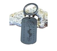 November - Portachiavi a forma di fiore con doppia nascita - Portachiavi con nome inciso personalizzato, gioiello per due mesi di nascita, regalo unico per donne, mamma, coppie, migliori amiche