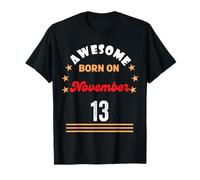 novembre 13 Compleanno Fantastico nato il 13 novembre Vintage Maglietta