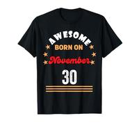 novembre 30 Compleanno Fantastico nato il 30 novembre Vintage Maglietta