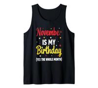 Novembre è Il Mio Vestito di Compleanno Canotta