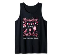 Novembre è Il Mio Vestito di Compleanno Canotta