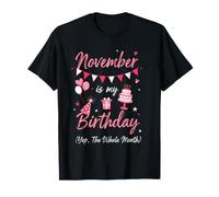 Novembre è Il Mio Vestito di Compleanno Maglietta