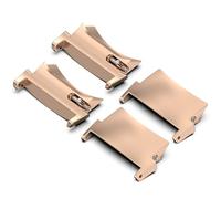 NovemFoal 2 paia di connettori per cinturino in metallo compatibili con adattatore Oppo Watch X2/Oneplus Watch 3, accessori per cinturino in acciaio inossidabile, Misura unica, Silicone, Nessuna