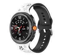 NovemFoal Cinturini compatibili con Samsung Galaxy Watch 8/Watch 8 Classic, cinturino in silicone morbido di alta qualità con motivo elegante, Misura unica, Silicone, Nessuna pietra preziosa