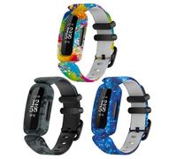 NovemFoal Cinturini di ricambio compatibili con Fit bit Ace 3, cinturino in silicone stampato in un unico pezzo per Inspire 2, stile semplice, colore esplosivo