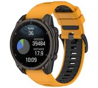 NovemFoal Cinturino di ricambio compatibile con Garmin Fenix 8 47 mm/Tactix 8 47 mm/Quatix 7/Instinct 3, cinturino sportivo in morbido silicone per Approach S70 47 mm/Fenix E, Misura unica, Silicone