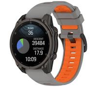 NovemFoal Cinturino di ricambio compatibile con Garmin Fenix 8 47 mm/Tactix 8 47 mm/Quatix 7/Instinct 3, cinturino sportivo in morbido silicone per Approach S70 47 mm/Fenix E, Misura unica, Silicone
