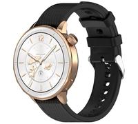 NovemFoal Cinturino di ricambio in silicone compatibile con OnePlus Watch 3 43 mm/Xiaomi Watch S4 41 mm, cinturini sportivi morbidi per cinturini da 18 mm, Misura unica, Silicone, Nessuna pietra