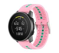 NovemFoal Cinturino per orologio in silicone colorato compatibile con SUUNTO RUN, cinturino sportivo traspirante per corsa e fitness, Misura unica, Silicone, Nessuna pietra preziosa