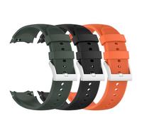 NovemFoal Confezione da 3 cinturini di ricambio compatibili con Oppo Watch X2/Oneplus Watch 3, cinturino sportivo in silicone classico, Misura unica, Silicone, Nessuna pietra preziosa