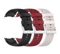 NovemFoal Confezione da 3 cinturini di ricambio compatibili con Oppo Watch X2/Oneplus Watch 3, cinturino sportivo in silicone classico, Misura unica, Silicone, Nessuna pietra preziosa