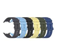 NovemFoal Confezione da 6 cinturini di ricambio in morbido silicone compatibile con Samsung Galaxy Watch 9 40 mm/44 mm, cinturini sportivi regolabili, L/S, Silicone, Non pietra preziosa