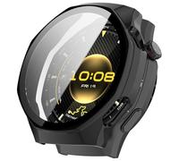 NovemFoal Custodia all-in-one con pellicola protettiva integrata compatibile con custodie Huawei Watch GT 6 Pro, copertura completa per una maggiore difesa (nero lucido)