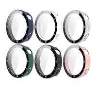 NovemFoal Custodia protettiva integrata in policarbonato compatibile con Huawei Watch GT 6 41 mm, pellicola protettiva contrassegnata con precisione per una maggiore difesa e stile (6 colori)
