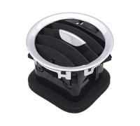 NOVEMS Bocchette Aria Condizionata per Opel per Adam per Corsa D per MK3 per Vauxhall 13417363 2201099 Griglia di Uscita dell'Aria A/C Nera/cromata Griglia Presa Aria(Black Sliver)
