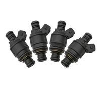 NOVEMS Iniettore di Carburante per Opel Astra e Zafira 1.8 16V, ABS con Finitura Metallica, 4 Pezzi, Ugello Iniettore di Carburante, 90536149 5WK93151