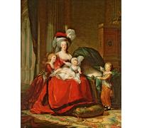 NOVEMS Pittura Astratta Poster Wall Art Pittura Famoso Maria Antonietta e i suoi figli di Elisabeth Louise Vigee Lebrun per la decorazione della parete 60x90cm