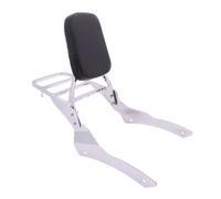 NOVEMS Portapacchi Moto per V-Star per DragStar per XVS400 XVS650 DS400 DS650 Classic 1998-2022 Schienale per Moto Sissy Bar Portapacchi Moto Staffa Portapacchi(Chrome)