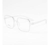 NOVESIXTDAT Occhiali da Lettura Quadrati Oversize for Donna Uomo, Lettore Extra Large ed Elegante con Blocco della Luce Blu, Occhiali antiriflesso (Color : Clear, Size : +2.00)