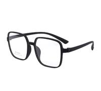 NOVESIXTDAT Occhiali da Lettura Quadrati Oversize for Donna Uomo, Lettore Extra Large ed Elegante con Blocco della Luce Blu, Occhiali antiriflesso (Color : Black, Size : +3.50)